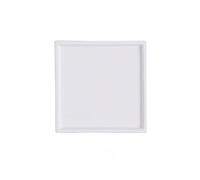 ruyi-1986 Bandeja para Plantas Maceta Cuadrada con Bandeja de Goteo, platillo cerámica for Interior y Exterior, Multicolor(Blanco)