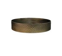 ruyi-1986 Bandeja para Plantas Maceta Redonda Retro Minimalista de Acero Inoxidable for Plantas, Ideal for paisajismo(Grande)