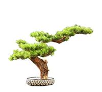 ruyi-1986 Bonsái Artificial Árbol bonsái Artificial de Pino for Interiores, decoración for Sala Estar, Entrada y Oficina