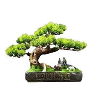 ruyi-1986 Bonsái Artificial Bonsái Artificial con Maceta, Pino Falso, decoración for Sala de Estar, TV, Mueble Escritorio