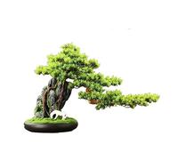 ruyi-1986 Bonsái Artificial Bonsái Artificial con Maceta Redonda de cerámica, Adorno Planta Falsa for la Entrada Sala Estar, Mueble TV