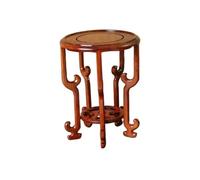 ruyi-1986 Bonsais del Pedestal Base Circular Tallada for bonsái, Soporte de exhibición de Madera de Rama ácida for jarrón, pecera, Tetera Base de los Bonsais