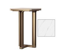 ruyi-1986 Bonsais del Pedestal Estante de Mesa Moderno y Ligero for Flores, con Placa de Roca for Entrada de balcón, de Acero Inoxidable, for bonsáis. Base de los Bonsais(Pequeño)