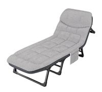 ruyi-1986 Cama Plegable Cama Plegable con cojín Suave, Individual, sillón, Siesta de Oficina, Marcha Sencilla y portátil(Pequeño)
