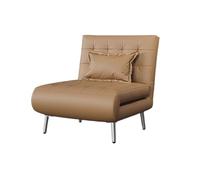 ruyi-1986 Cama Plegable Sofá Cama Multifuncional con Respaldo Ajustable, sillón, Ideal for Apartamentos pequeños, Salas de Estar, dormitorios y pasillos(Bruin,90cm)
