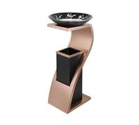 ruyi-1986 Ceniceros de pie Hotel con cenicero, Papelera, vestíbulo, Comercial, de pie, Acero Inoxidable, Pilar Ceniza(Rose Gold)