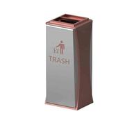 ruyi-1986 Ceniceros de pie Pasillo de Columna Ceniza del Hotel Club Hall Papelera al Aire Libre Vestíbulo Vertical Acero Inoxidable Plata/Oro(Gold)