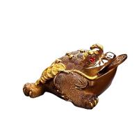 ruyi-1986 Estatua de Buda Adornos de Sapo de Tres Patas Que cambian de Color, Accesorios de Juego de té, decoración de Mesa de té, Riqueza y Buena Suerte Adorno de Feng Shui(Medio)