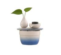 ruyi-1986 Fuente de Interior Fuente de Agua circulante: Fuente Relajante Feng Shui for Interiores, Ideal for el hogar, Dormitorio y la Oficina(Blue)