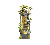 ruyi-1986 Fuentes de Exterior Fuente de Agua de Interior con iluminación, Cascada de 147 cm de Alto y Varios Niveles for jardín, Patio y decoración de jardín. Fuentes de Suelo