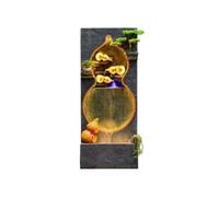 ruyi-1986 Fuentes de Exterior Fuente de Exterior de Cuatro Niveles con Forma de Calabaza for Jardines, Patios y terrazas, Que imita la Apariencia de la Piedra Natural. Fuentes de Suelo