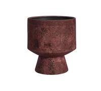 ruyi-1986 Jardinera Maceta Grande de 22,5 cm, Ligera, de Lujo, Sencilla, con Base Alta, Estilo Creativo, Estilo Retro Macetas(Red)