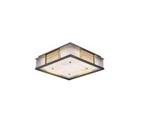 ruyi-1986 Lámparas de Techo Lámpara de Techo Cuadrada mármol y Cobre for Dormitorio, Estudio, Comedor, Accesorios iluminación Modernos