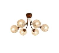 ruyi-1986 Lámparas de Techo Lámpara de Techo Estilo Medieval for Sala Estar, lámpara Estudio for Dormitorio y Restaurante Retro