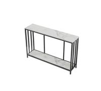 ruyi-1986 Mesa Consola Mesa Consola Larga, Mesa Estrecha, Mesa de sofá con Base de Metal, Mesa de Entrada, recibidor Mesa de Entrada