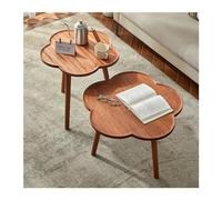 ruyi-1986 Mesa de Centro Mesa de Centro de Madera de Lujo, Mesa de Centro Redonda for Sala de Estar, Mesa pequeña for balcón, Mesa esquinera for sofá, 1 ud. Mesa Auxiliar(Medio)