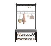 ruyi-1986 Taburete para Zapatos Perchero for el hogar, Sencillo, Multifuncional, for Cambiar Zapatos, Taburete, Porche, Almacenamiento de Ropa, Suelo, Puerta Vertical Banco de Entrada(80cm)