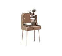 ruyi-1986 Tocador Tocador francés Elegante de Madera Maciza con Espejo Oculto Junto a la Cama Vibes Almacenamiento Mini