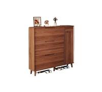 ruyi-1986 Zapatero Zapatero de 120 cm con 3 cajones abatibles, Organizador de Madera, Estrecho y Delgado, for Entrada y Pasillo. Organizador de Zapatos