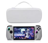 RUYI Funda compatible con ASUS ROG Ally 7" 120Hz Gaming Handheld, funda dura para Steam Deck/NS Switch OLED/NS Switch, funda protectora con bolsillo de malla para 10 juegos, consola y accesorios,