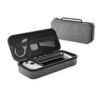 RUYI Funda compatible con ASUS ROG Ally 7" 120Hz Gaming Handheld, funda dura para Steam Deck/NS SWITCH OLED/NS Switch, funda protectora con bolsillo de malla para 10 juegos, consola y accesorios,