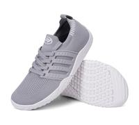 RUYI Zapatos descalzos anchos unisex para mujer y hombre, minimalistas, transpirables, antideslizantes, con suela cero, A1 gris., 46 EU