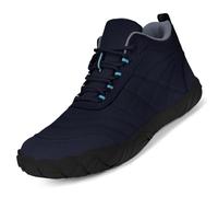 RUYI Zapatos descalzos para hombre y mujer, con puntera ancha y Zero Drop Solhe, ligeros, suaves, transpirables, antideslizantes, trekking, senderismo, A01 azul., 45 EU