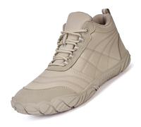 RUYI Zapatos descalzos para hombre y mujer, con puntera ancha y Zero Drop Solhe, ligeros, suaves, transpirables, antideslizantes, trekking, senderismo, A01 caqui., 40 EU