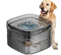 RUYICZB 9L Fuente para Perros, Fuente De Agua para Gatos Bebedero Perro Automatico con 4 Filtros De Carbón, Bomba De Agua Súper Silenciosa, Sensor De Movimiento, Fácil De Instalar Y Limpiar