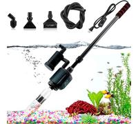 RUYICZB Aspiradora Eléctrica para Acuario, 36W, Sifón 6 En 1 Kit De Limpiador De Grava para Acuario, Juego De Limpieza para Cambio De Agua, Lavado De Arena, Grava Y Suelo