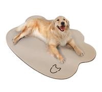 RUYICZB Cama refrescante Perro, Alfombra Refrescante para Perros Gatos, Manta Lavable refrescante Automática Cama Verano para Gatos Cachorros Mascotas en Verano,Beige,33.5x47.2in