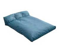 RUYICZB Camas ortopédicas Impermeables para Perros, Cama Rectangular para Perros con Funda extraíble y Base Antideslizante, Cama para Mascotas con cojín,Azul,90x62cm