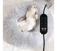 RUYICZB Camas Perros/Cama Gato, Redondo Cojín Suave De Felpa Cama Perro, Relajante Sofá para Perros Donut Mediano Pequeños, Invierno Cojín Cama para Perros,70cm
