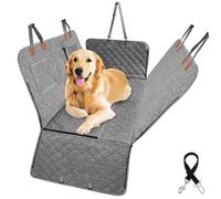 RUYICZB Funda Coche Perro Asiento Trasero, Protector Asiento Coche Perro Rigido Resistente Y Impermeable con Protección Lateral Ventana De Malla Visible para Coche Camión SUV,137X164cm