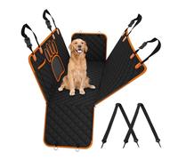 RUYICZB Funda para Asiento de Coche para Perros, 100% Impermeable, 600 D, Resistente, a Prueba de arañazos, Antideslizante, Duradera,Negro