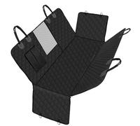 RUYICZB Funda para Asiento de Coche para Perros, 600D, Resistente y Duradera, para Asiento Trasero,Impermeable y a Prueba de arañazos,Black a