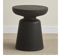 RUYICZB Mesita Auxiliar Pequeña para Sofá, Mesa Auxiliar Redonda con Base Resistente, Mesas De Centro para Interior, Mesas Decorativas Circulares para Dormitorio,Negro