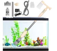 RUYICZB Sifonador Acuario Electrico, Limpiafondos Acuario con Varilla De Extensión, Aspirador Acuario, Bomba Pecera para Cambiar Agua, Filtrar, Limpieza De Suciedad