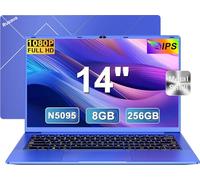 Ruzava 14 "Ordenador Portátil 8GB RAM 256GB SSD expandir hasta 1 TB Celeron N5095 (hasta 2.9Ghz) 4 núcleos Win 11, Carcasa metálica Mouse inalámbrico,filmación de Teclado-Purple