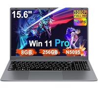 Ruzava Ordenador Portátil 15.6" Celeron N5095 4 núcleos Up to 2.9Ghz 8GB DDR4 SSD 256GB Expansión 1TB WiFi5 BT4.2 5000mAh cámara Web Funda Ratón inalámbrico Teclado español Película - Gris