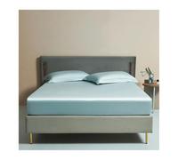 RUZGAR Sábana Bajera Ajustable de 120x200cm a 200x220cm Hotel Luxury 700 Hilos 100% Algodón de Fibras Largas Sábana Bajera Cama 90/135/150/180/200/220cm(Blue A,200x220cm+48x74cm x2)