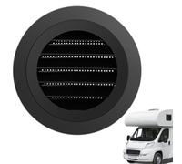 RV AC Vent Cover, Heater Exhaust Vent Shield, Durabled Weather-Resistant Plastik Frame, Mounting Design, for Caravans, Mobile Homes, Vacation Travel, Long Driving, Outdoor Road Trips, Black White