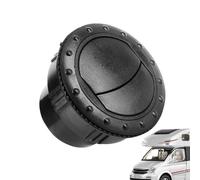 RV Air Conditioning Outlet, Round Řotary Roof Vent With Knob Adjustment, Low Profile Design For Yâcht Van Bus, Dashboard Air Vent, Optiмized Airflow, ABS Black, 1 Piece