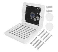 RV Air Vent Fan, 12 V Side Mount Ventilation Exhaust Unit, 3,82 x 3,82 pulgadas High Efficiency Heat & Disipation System, Rainwater Prevention for Motorhome Refrigerator Yacht