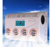 RV - Aire acondicionado para techo, 12 V/24 V CC, alta potencia de refrigeración, evaporador universal montado en la pared para una modificación eficiente del aire acondicionado