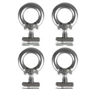 RV Awning Rail Stoppers - 4pcs Stainless Steel Sliding Rails | 29*12*10mm Lifting Eye Nut Fastener | Multipurpose End Stoppers For RV Caravan Motorhome Campervan Tent, Awnings Accessories