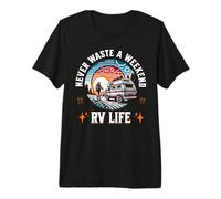 RV Camper Van Autocaravana Camping Vacaciones Fin de Semana Camiseta Premium