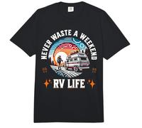 RV Camper Van Autocaravana Camping Vacaciones Fin de Semana Comfort Colors Adult Heavyweight T-Shirt