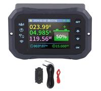RV Coulomb Meter WiFi Remote Control Battery Capacity Power Voltmeter 10 100V 100A with Real Time Monitoring and Protecting for Outdoor Adventure Home Electricity