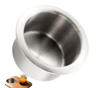 RV Cup Holder Insert - Stainless Steel Drop-In Drink Pocket | Marine Vehicl